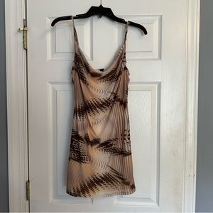 Cowl Neck Mini Dress